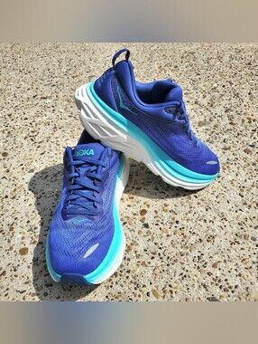 HOKA Women's Blue Performance Running Shoes Women Size 11. Men's Size 9.5